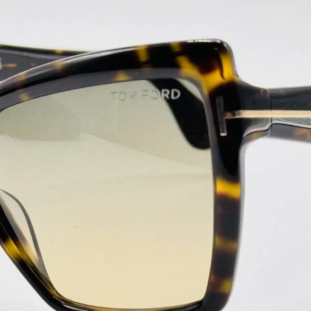 Tom Ford Sunglasses Fiore TF1195 52B Havana Frame Gradient Brown Lens 63-6-140